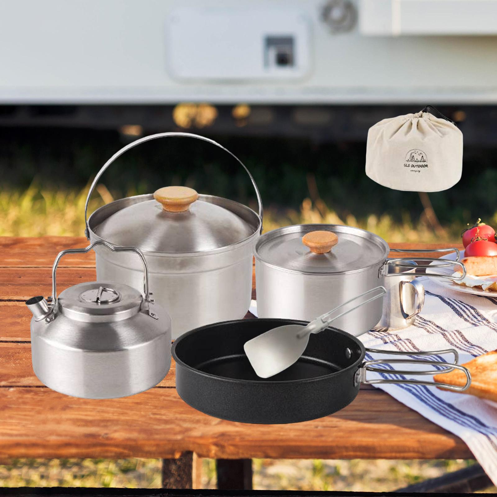 Camping Cooking Set Non Stick - Посуда для кемпинга, посуда, портативная сковорода
