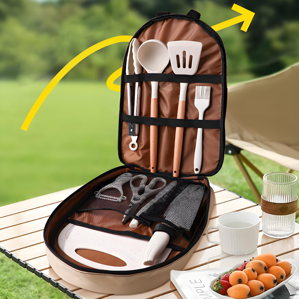 Camping Cooking All In One - Набор из 10 предметов для кемпинга: