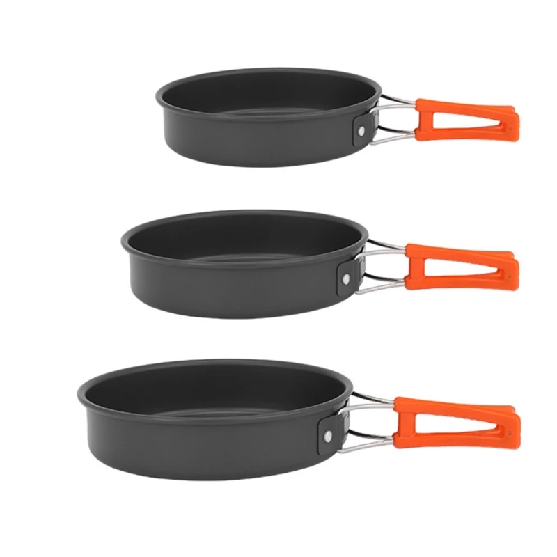 Camping Cooking Set Non Stick - Портативная сковорода с сумкой для хранения,