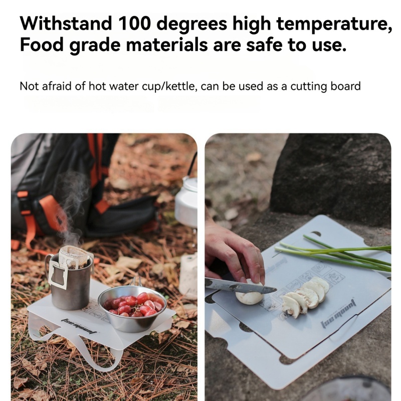 Camping Cooking Materials - Уличный складной стол из полипропиленовой доски,