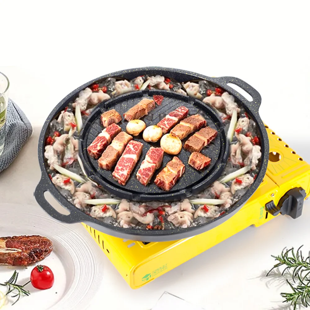 Camping Cooking All In One - Универсальная походная кастрюля-гриль для кемпинга: корейская