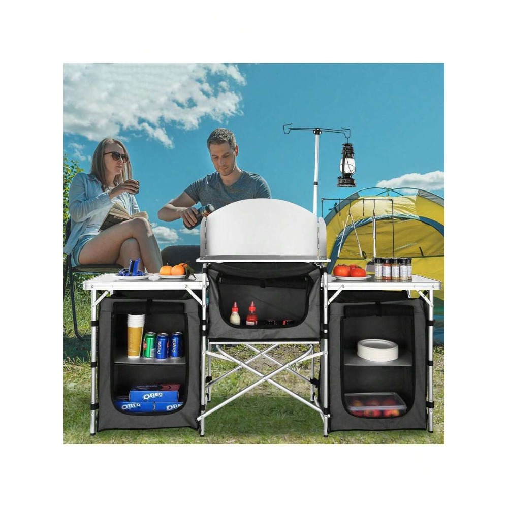 Camping Cooking Cupboard - Складной кухонный стол для кемпинга с