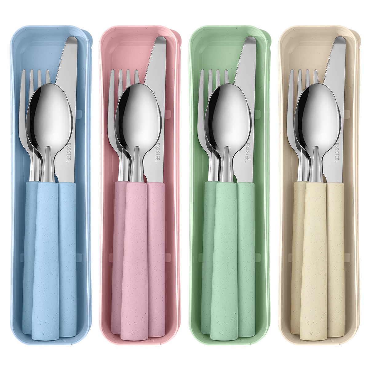 Camping Cooking Knife Set - 1 комплект портативной посуды из нержавеющей