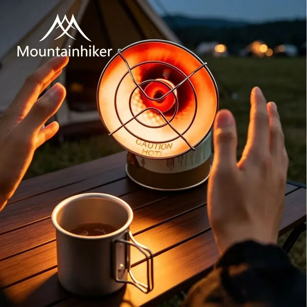 Camping Cooking Light - Портативная газовая плита-обогреватель MOUNTAINHIKER для кемпинга,