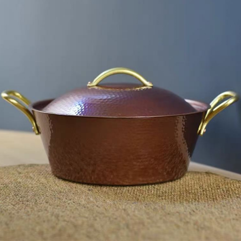 Camping Cooking Utensils - Винтажный медный горшок ручной работы, утолщенный
