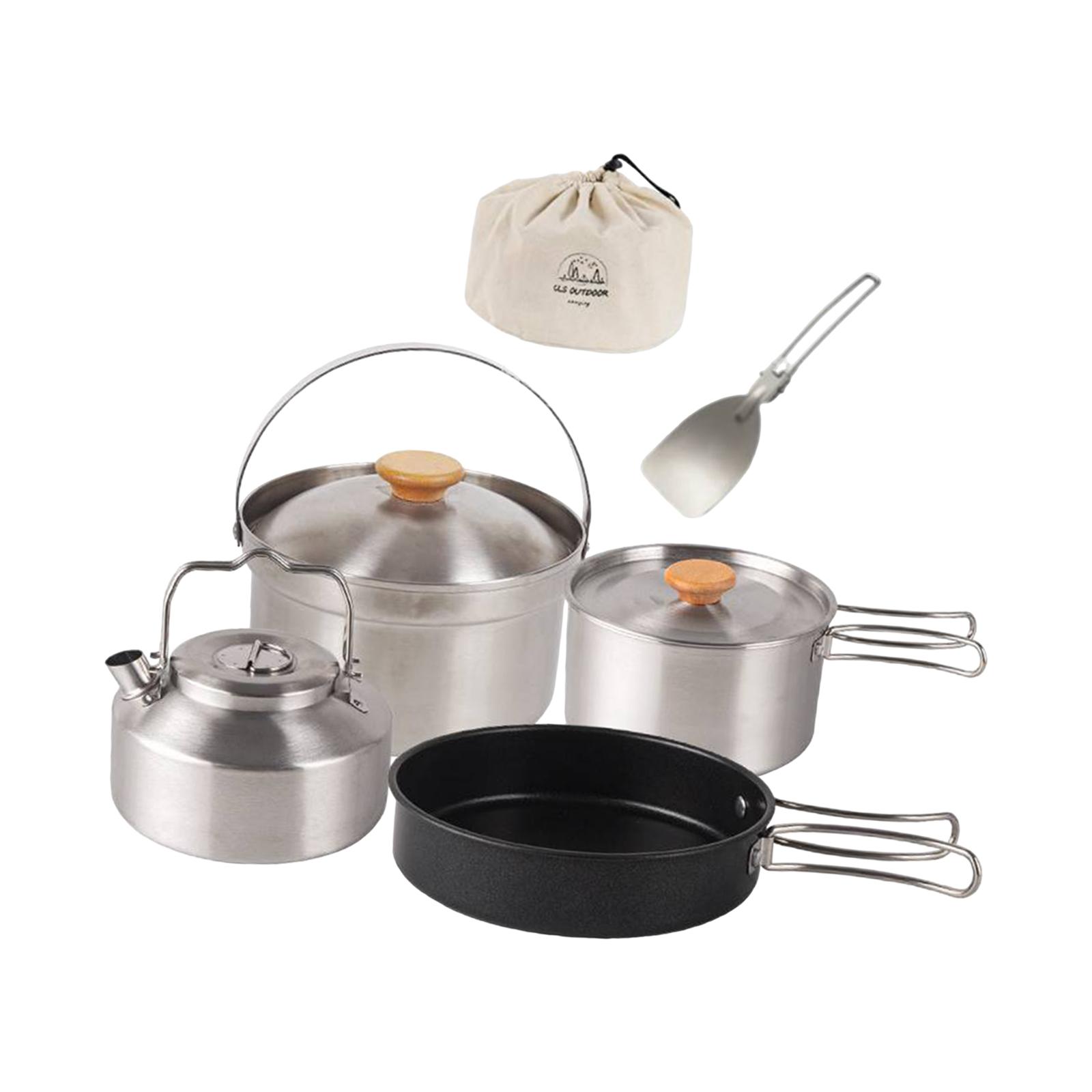 Посуда для кемпинга, посуда, п – обзор и цена Camping Cooking Set Non Stick