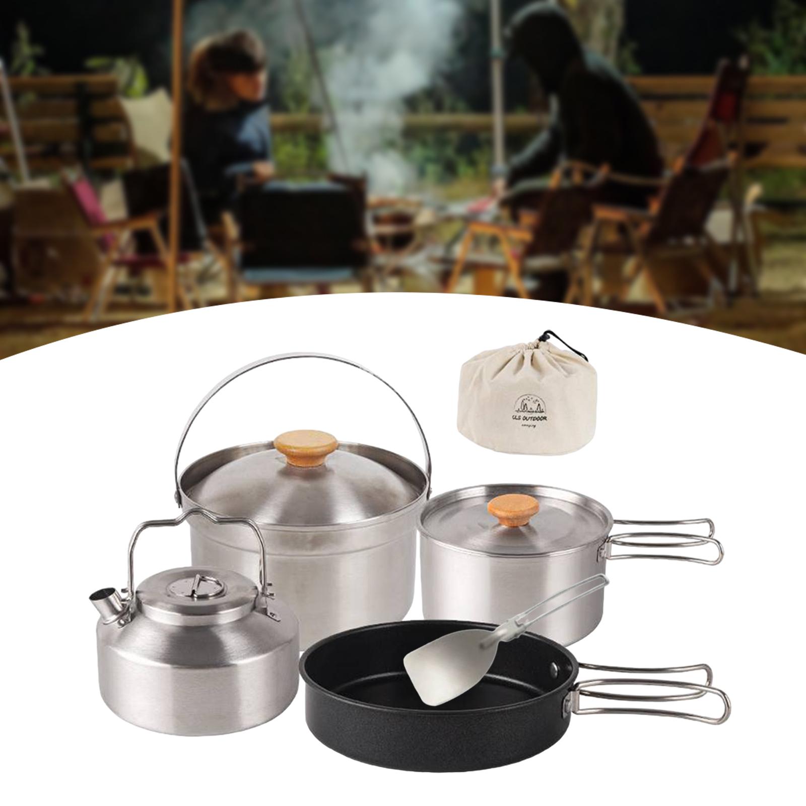 Посуда для кемпинга, посуда, п – обзор и цена Camping Cooking Set Non Stick