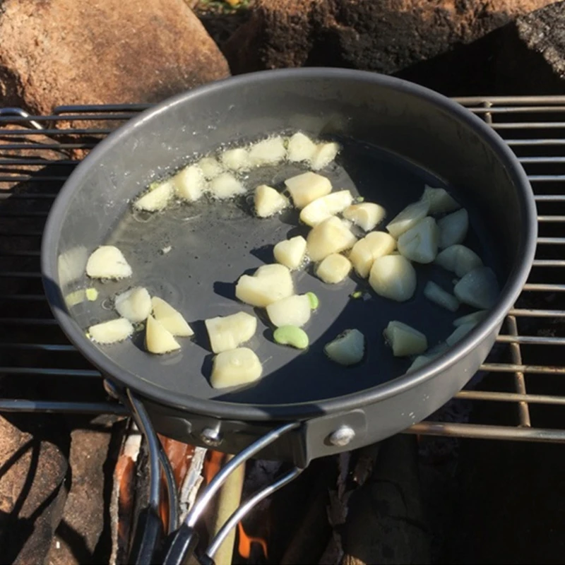 Портативная сковорода с сумкой – обзор и цена Camping Cooking Set Non Stick