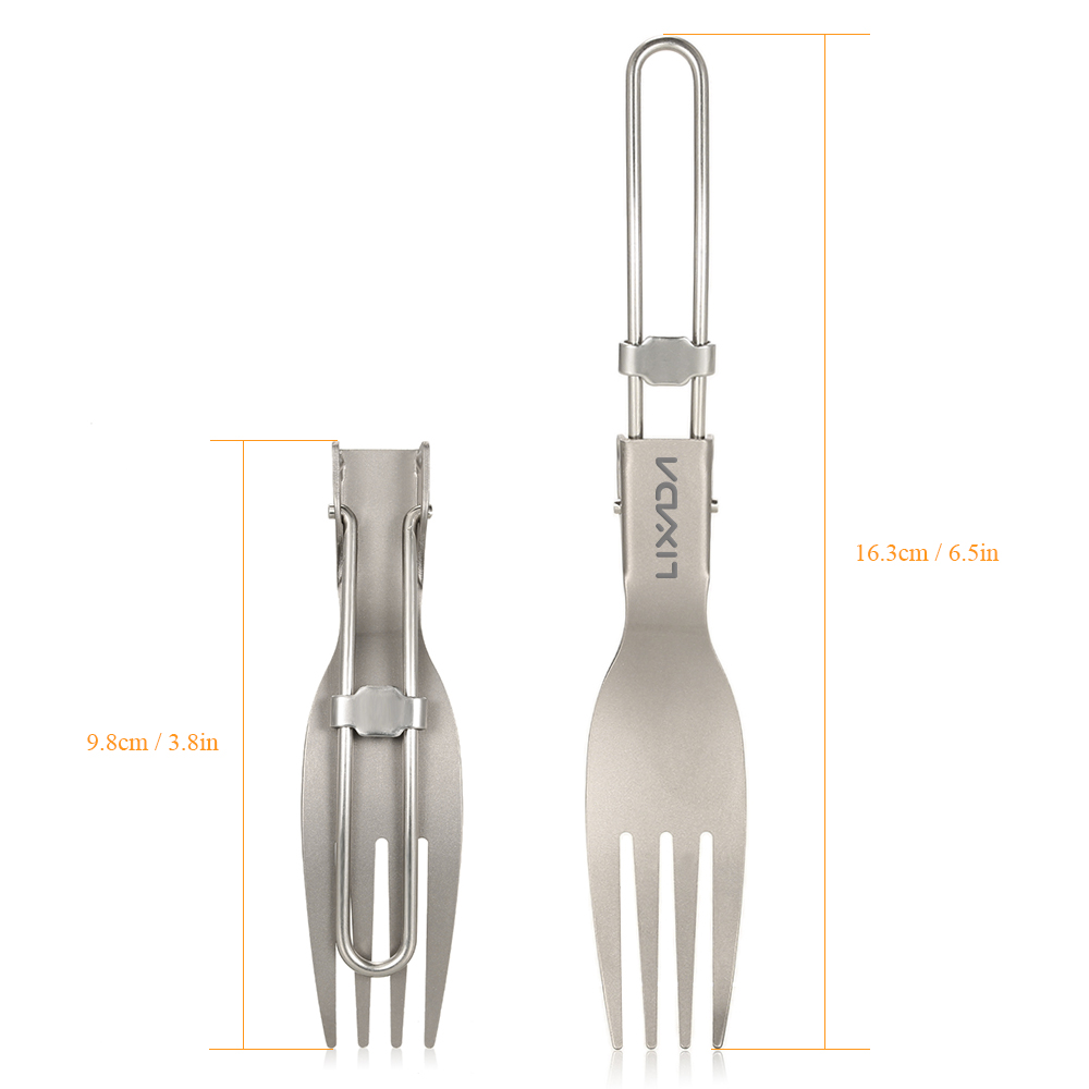 Lixada Титановая складная вилк – обзор и цена Camping Cooking Knife