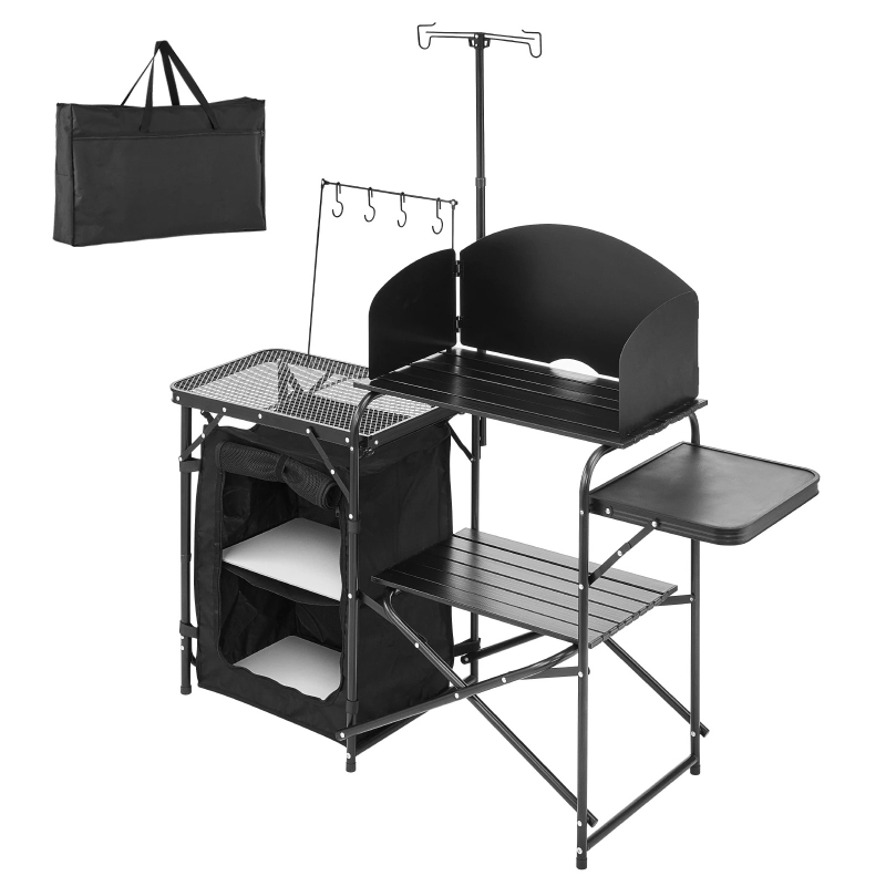 Складной походный кухонный сто – обзор и цена Camping Cooking Cupboard