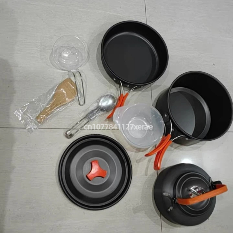 Многоместный набор для пригото – обзор и цена Camping Cooking Set Non Stick