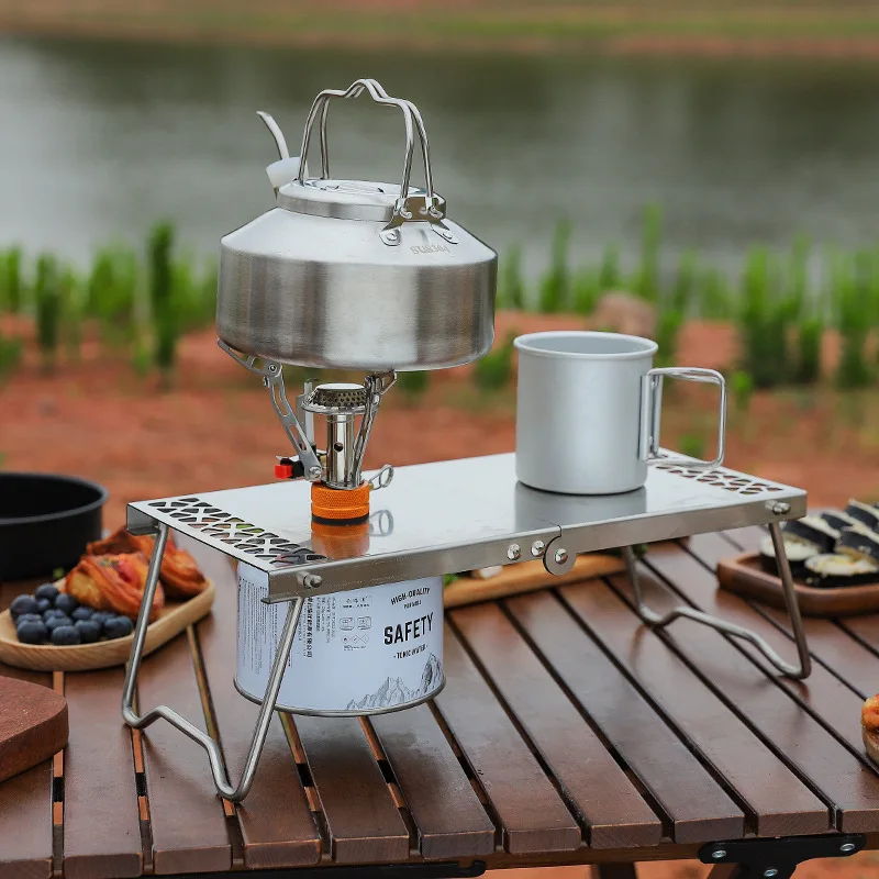 Портативный уличный мини-стол  – обзор и цена Camping Cooking Meat