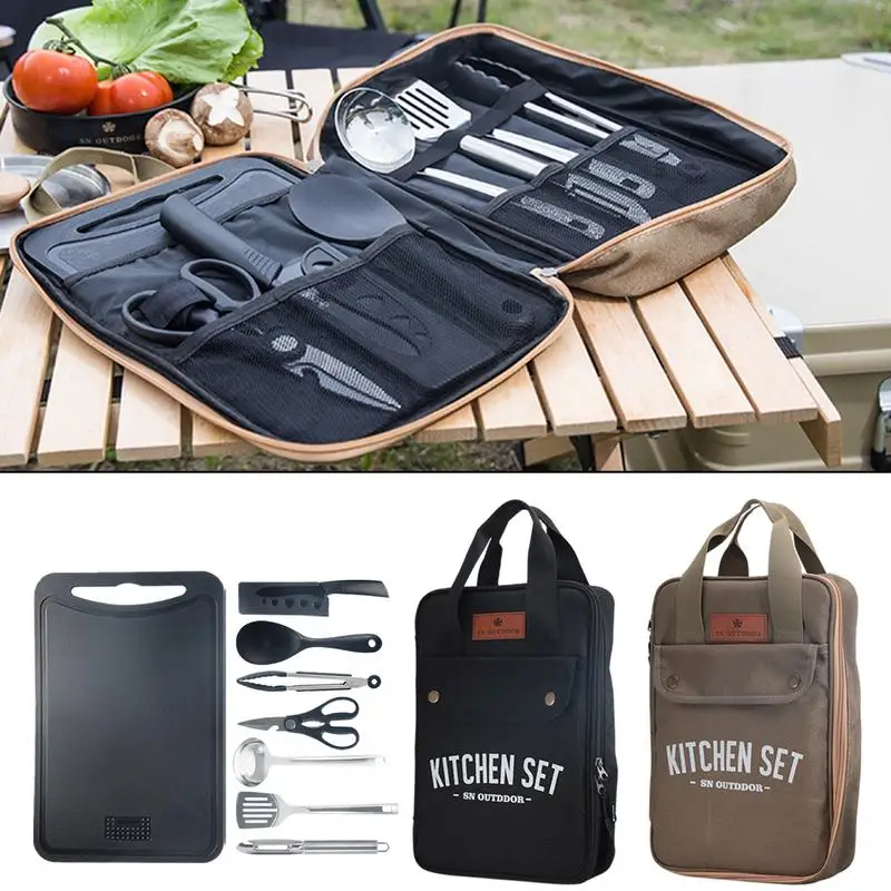 Набор походной кухонной утвари – обзор и цена Camping Outdoor Cooking Equipment