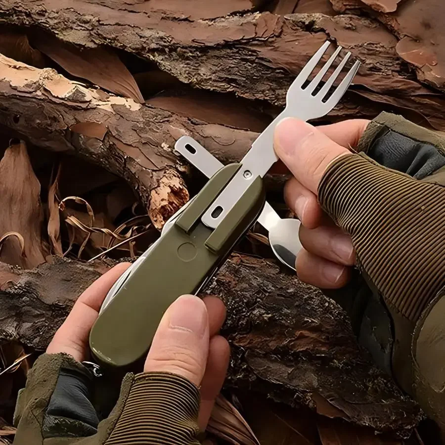 Набор для кемпинга 5-в-1 из не – обзор и цена Camping Cooking Utensils