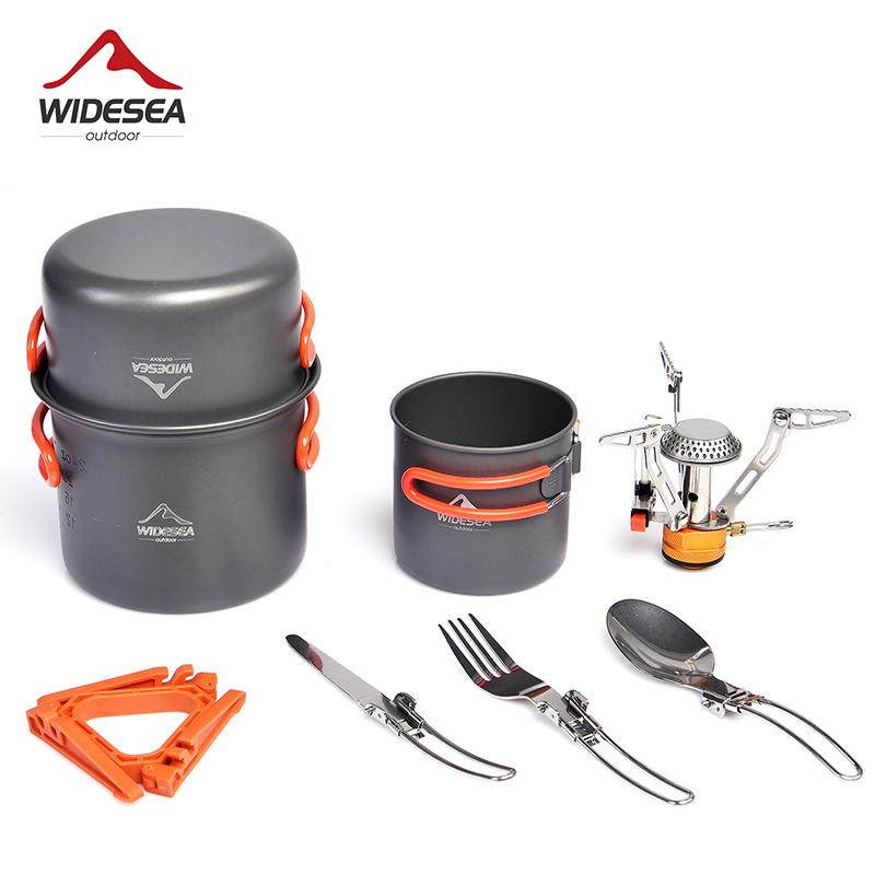 Набор посуды Widesea для кемпи – обзор и цена Camping Cooking Knife Set