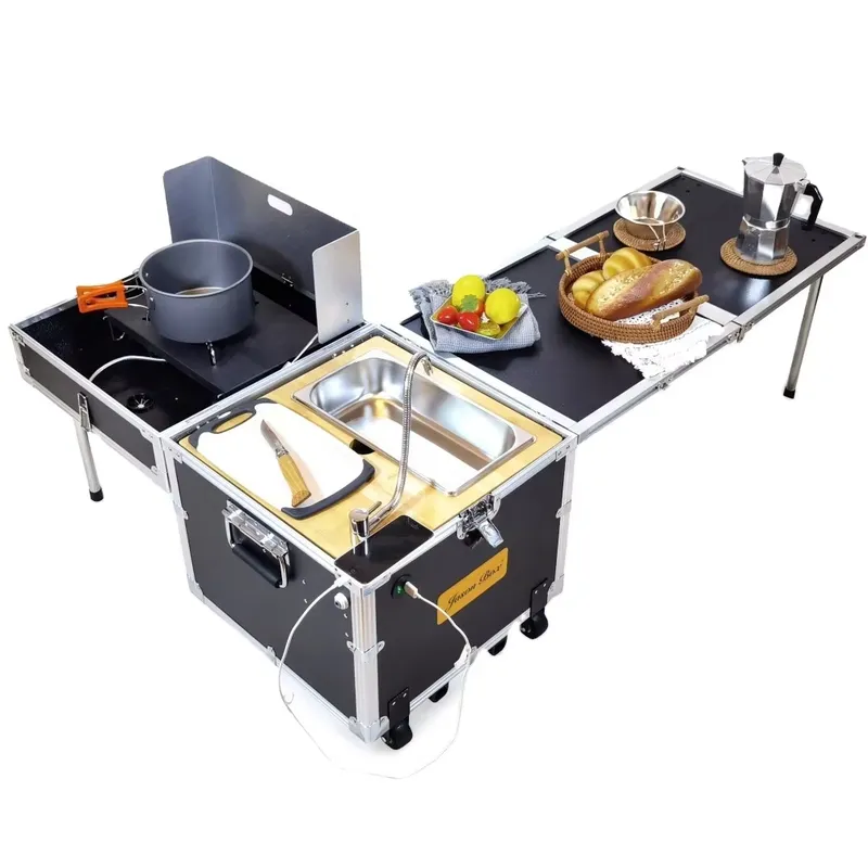 Складной портативный стол для  – обзор и цена Camping Cooking All In One