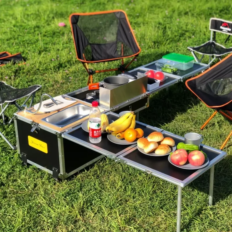 Складной портативный стол для  – обзор и цена Camping Cooking All In One