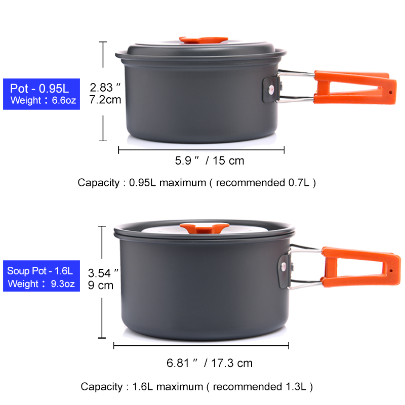 Набор посуды Widesea для кемпи – обзор и цена Camping Cooking All In One