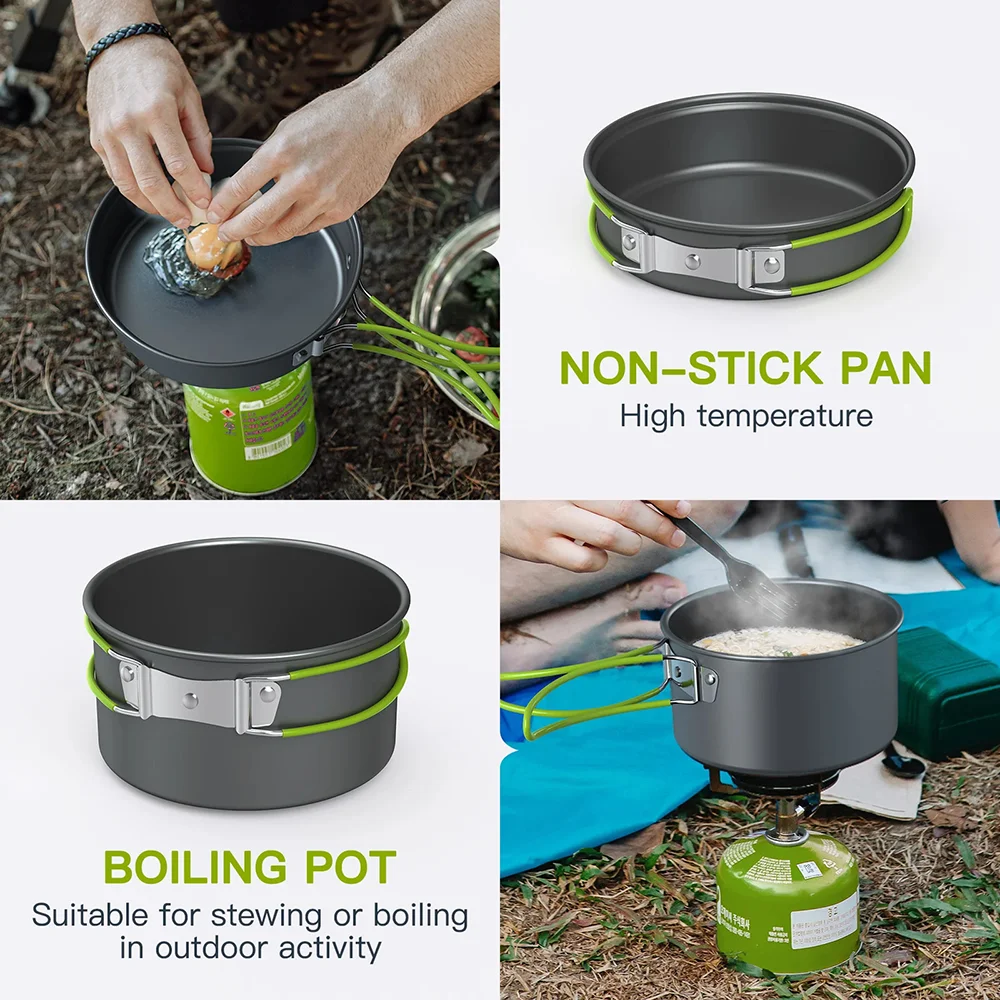 Набор походной посуды для приг – обзор и цена Camping Cooking Materials