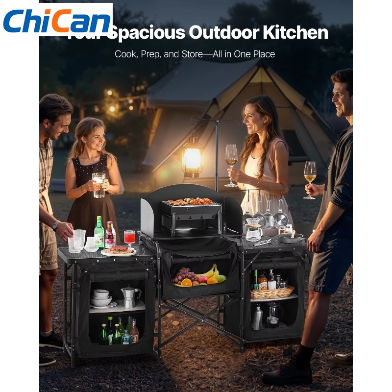 【Хит продаж】Портативный алюмин – обзор и цена Camping Cooking Cupboard