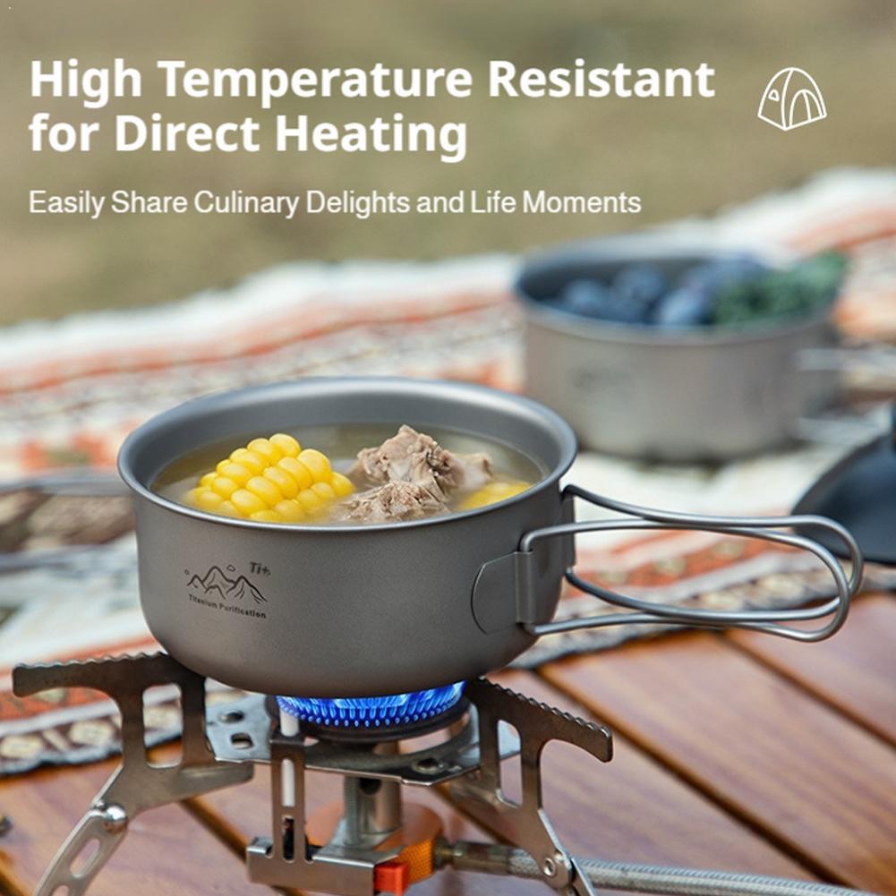 Ультралегкая титановая посуда  – обзор и цена Camping Outdoor Cooking Equipment