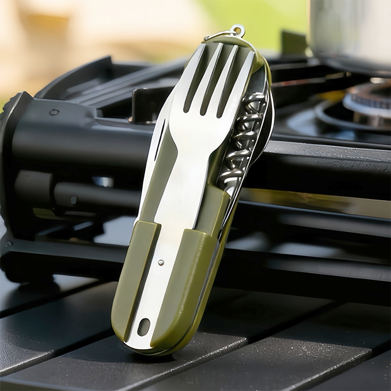 Новый набор столовых приборов  – обзор и цена Camping Cooking Knife Set