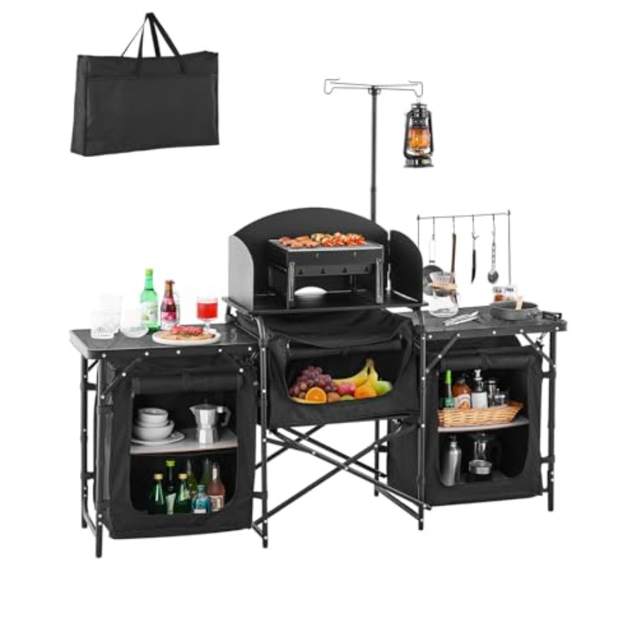 Походный кухонный стол, уличны – обзор и цена Camping Cooking Cupboard