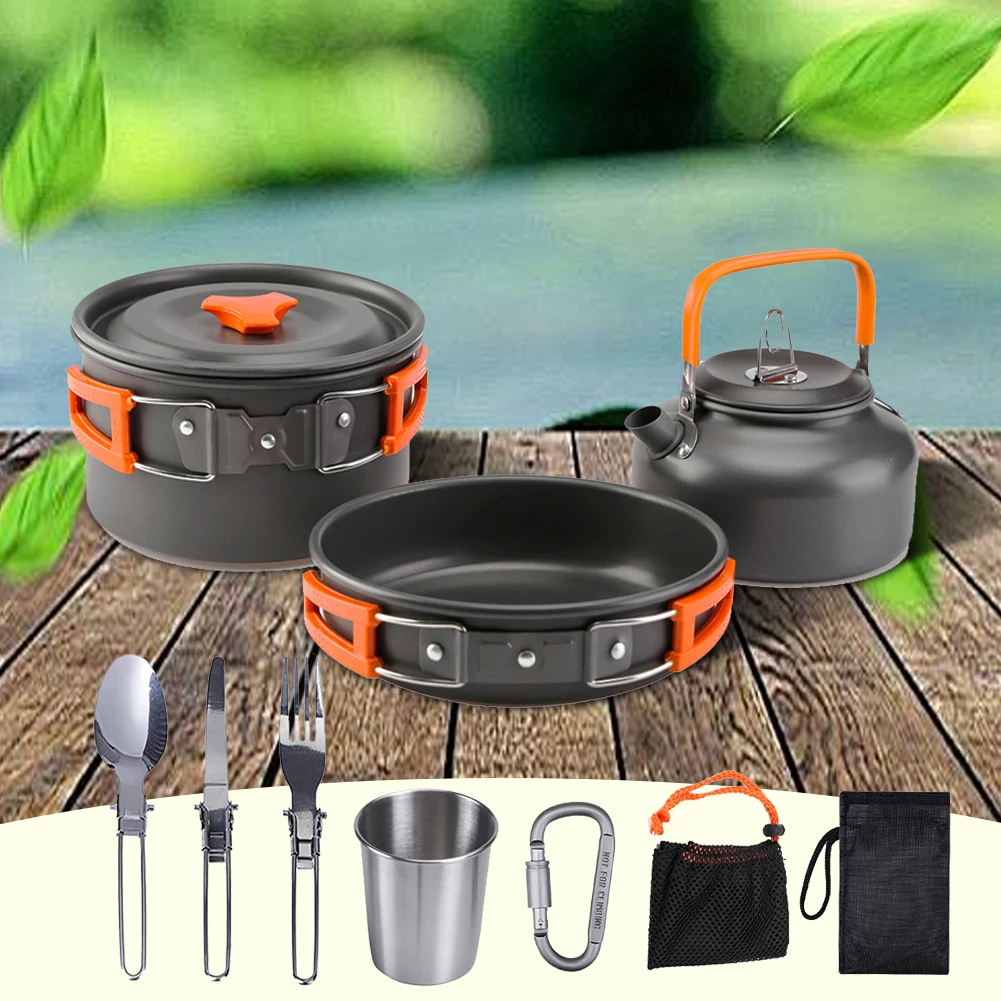 Набор походной посуды: чайник, – обзор и цена Camping Cooking Utensils