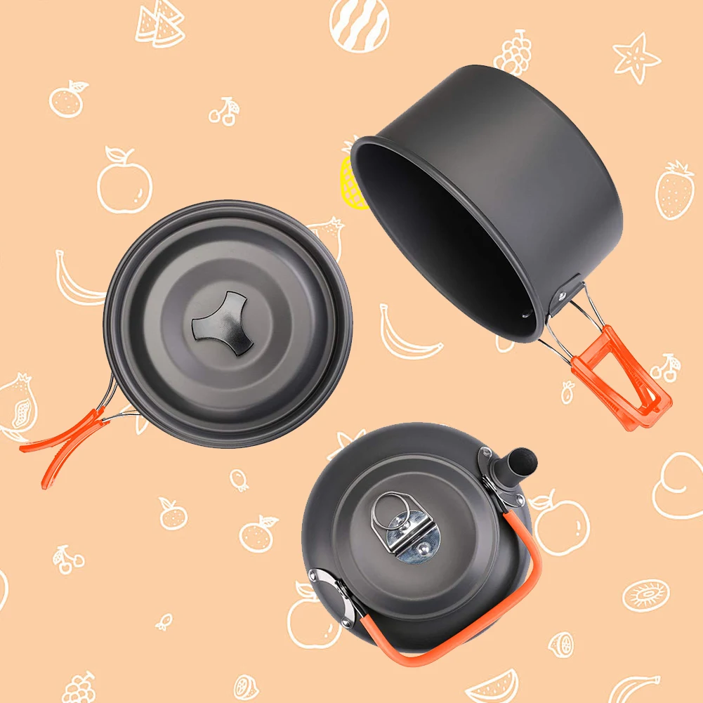 Набор походной посуды: чайник, – обзор и цена Camping Cooking Utensils