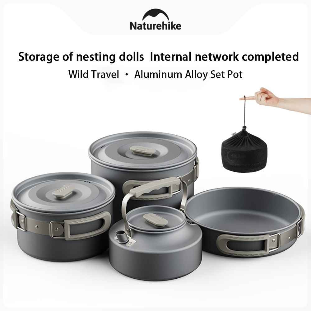 Набор уличных кастрюль Natureh – обзор и цена Camping Outdoor Cooking Equipment
